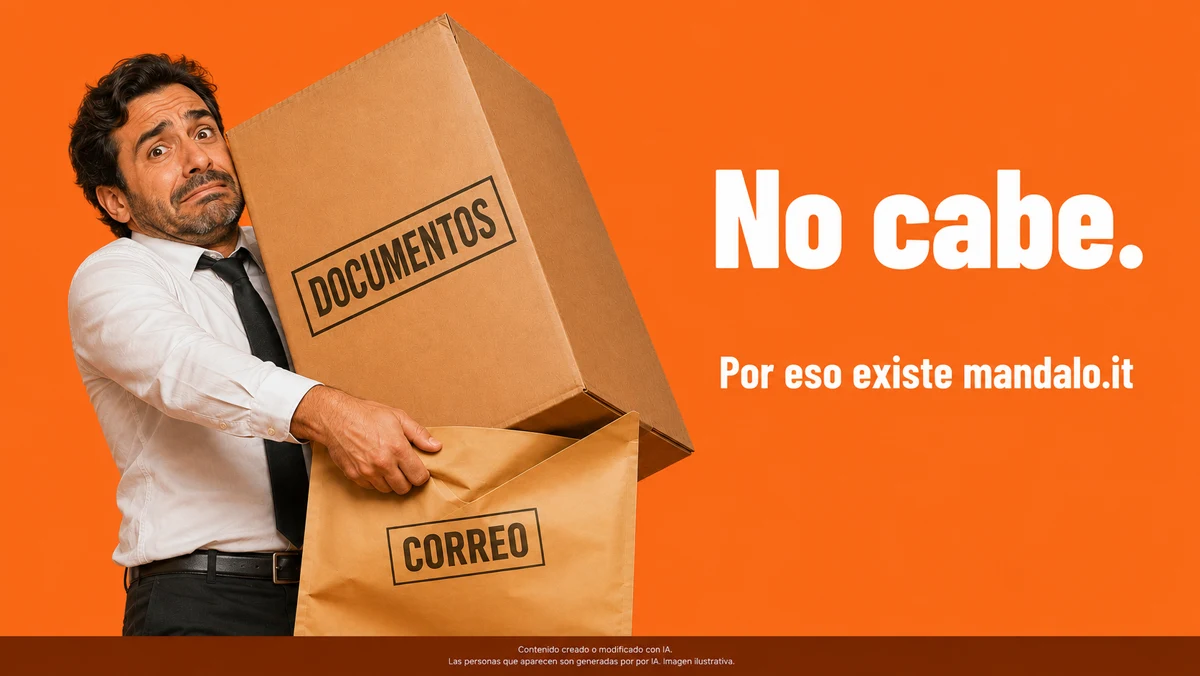 No cabe: los documentos no pasan por el email