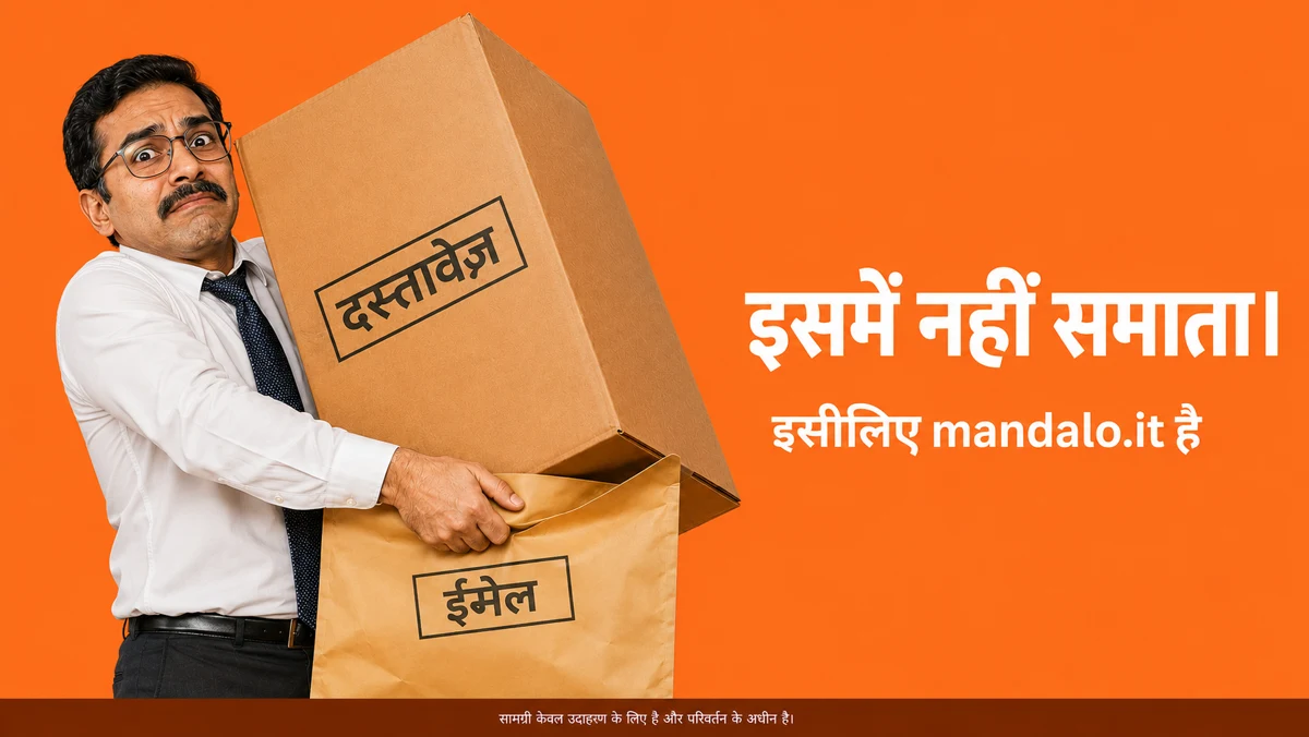 इसमें नहीं समाता: दस्तावेज़ ईमेल से नहीं जाते