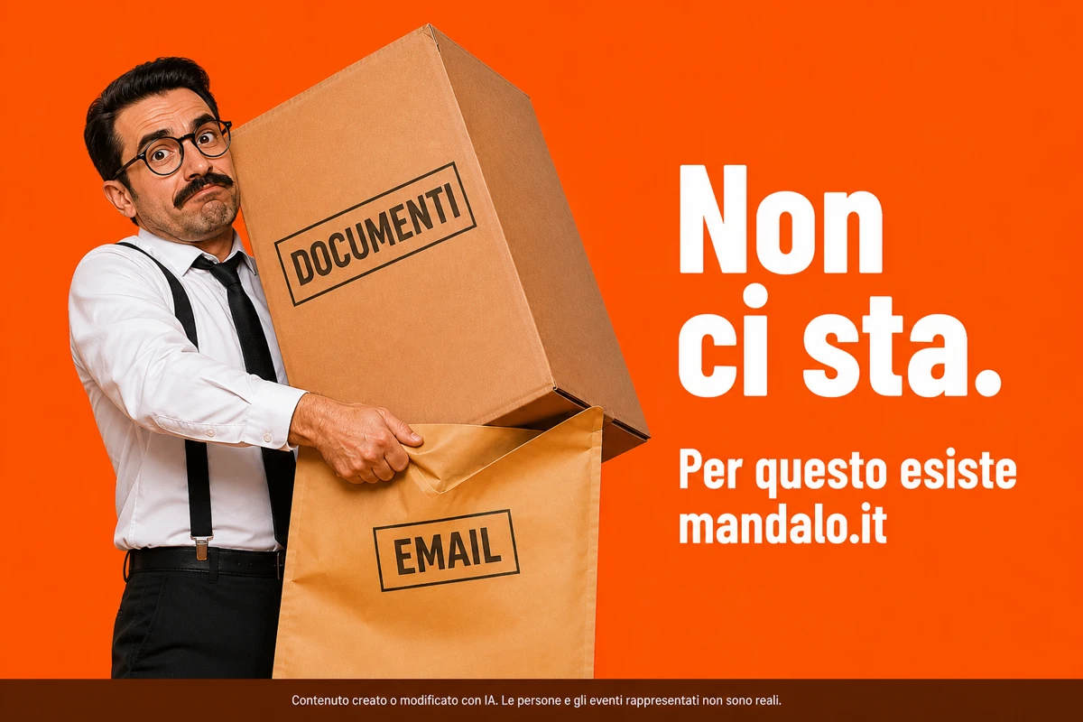 Non ci sta: i documenti non passano in email